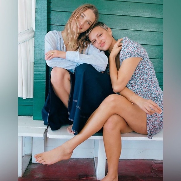 J Crew Skirt 4 Contrast Stitch Blue - Picture 7 of 12